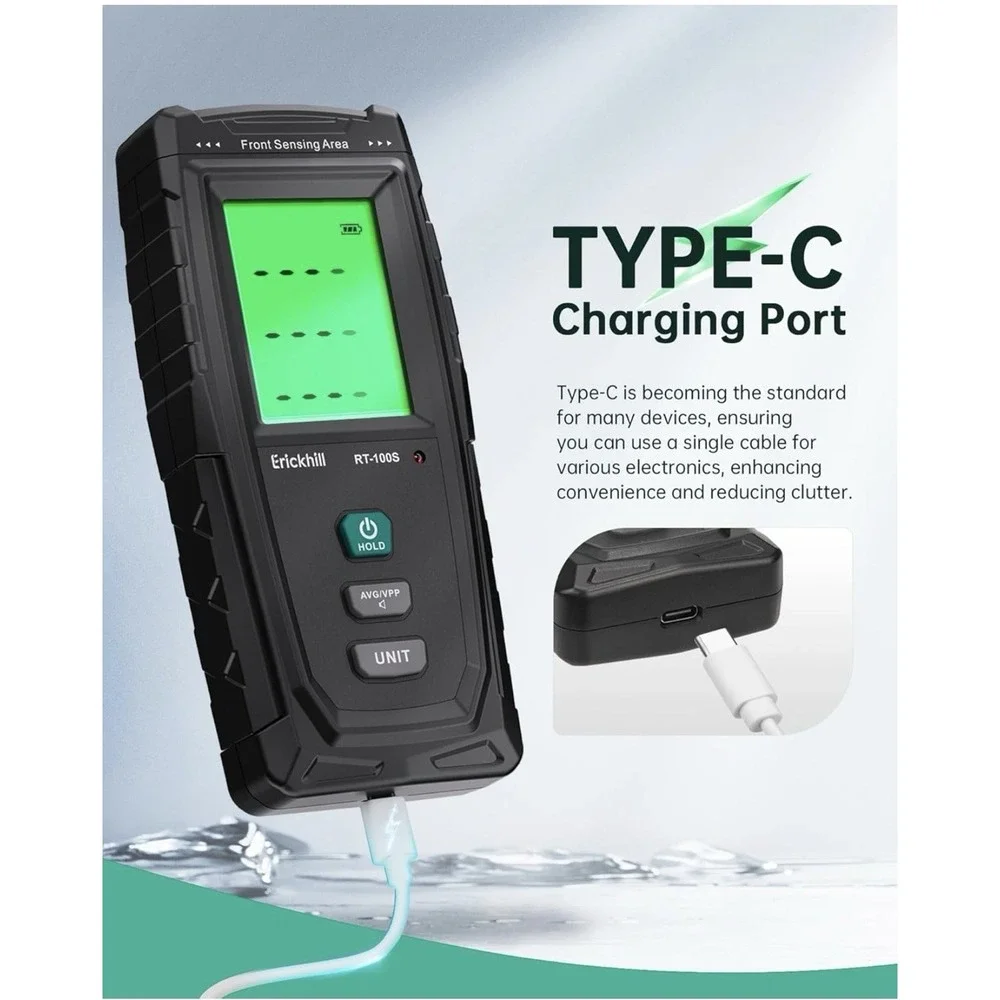 ERICKHILL EMF Detector Rechargeable Digital Electromagnetic Field Radiation‎